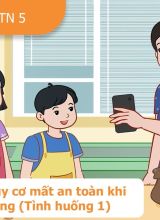 Nhận diện nguy cơ mất an toàn khi sử dụng mạng - Tình huống 1 - Hoạt động trải nghiệm 5  -  Hoc10